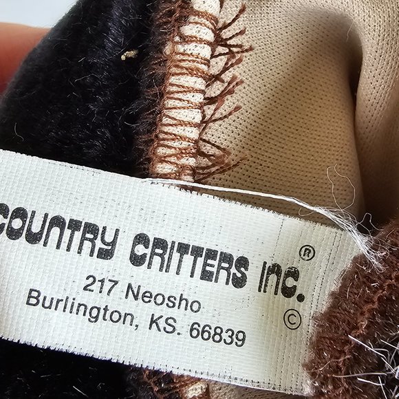 Hand Puppet Country Critters Inc Made in USA Plush Animal Beaver Gopher 12" - Picture 3 of 12